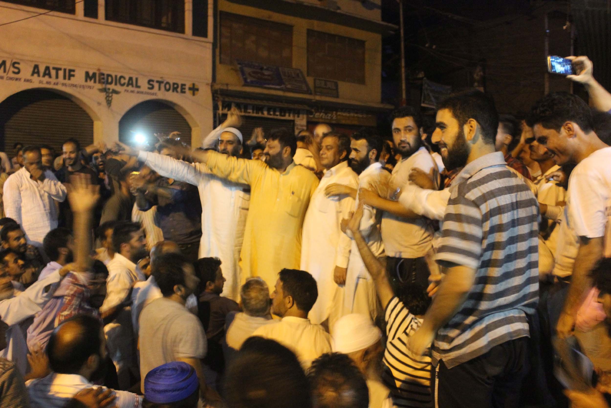 September 2016 photo: National Conference's Iftikhar Misger pledged his support to the separatist movement in Anantnag September 2016 photo: National Conference's Iftikhar Misger pledged his support to the separatist movement in Anantnag
