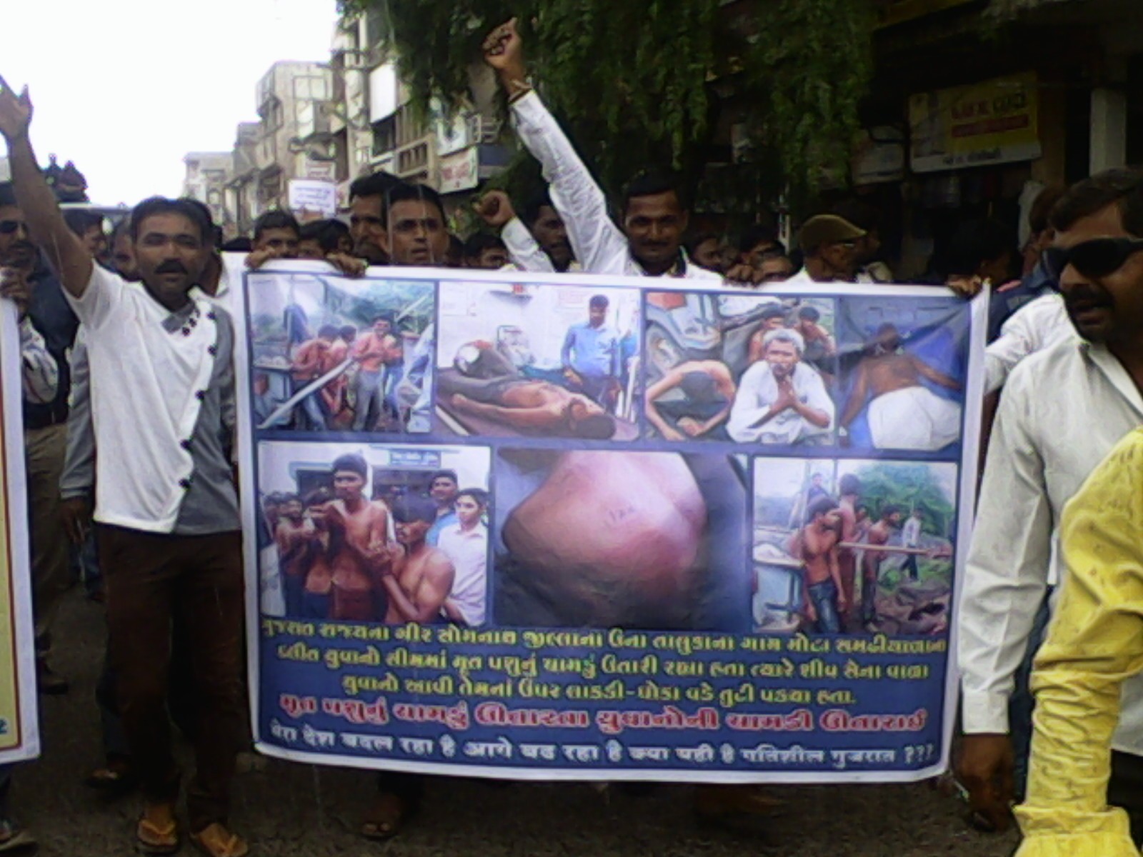 The Dalits are now fearful of attacks for pursuing their socially demeaning caste vocation of skinning cows. The Dalits are now fearful of attacks for pursuing their socially demeaning caste vocation of skinning cows.