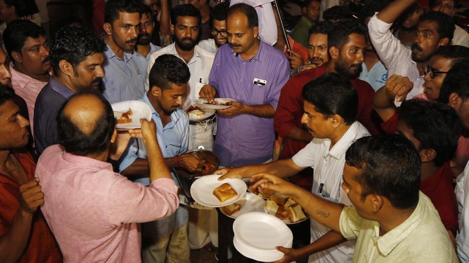 A “beef fest” in Kerala to protest against the Centre’s decision to ban sale and purchase of cattle from animal markets for slaughter. Image: Hindustan Times A “beef fest” in Kerala to protest against the Centre’s decision to ban sale and purchase of cattle from animal markets for slaughter. Image: Hindustan Times