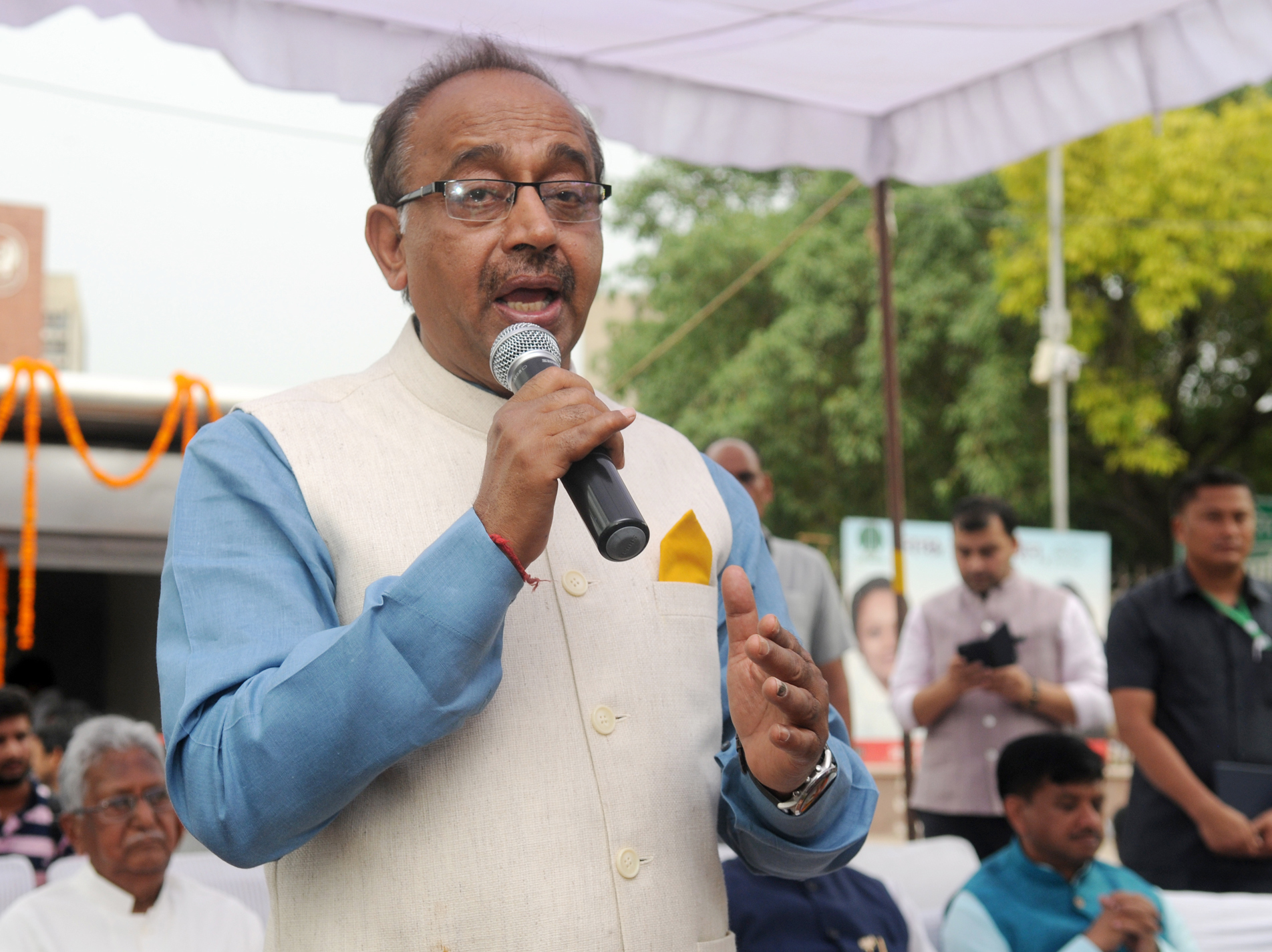 Vijay Goel is considered to be Manoj Tiwari's chief rival in the Delhi BJP. Photo credit: PIB Vijay Goel is considered to be Manoj Tiwari's chief rival in the Delhi BJP. Photo credit: PIB