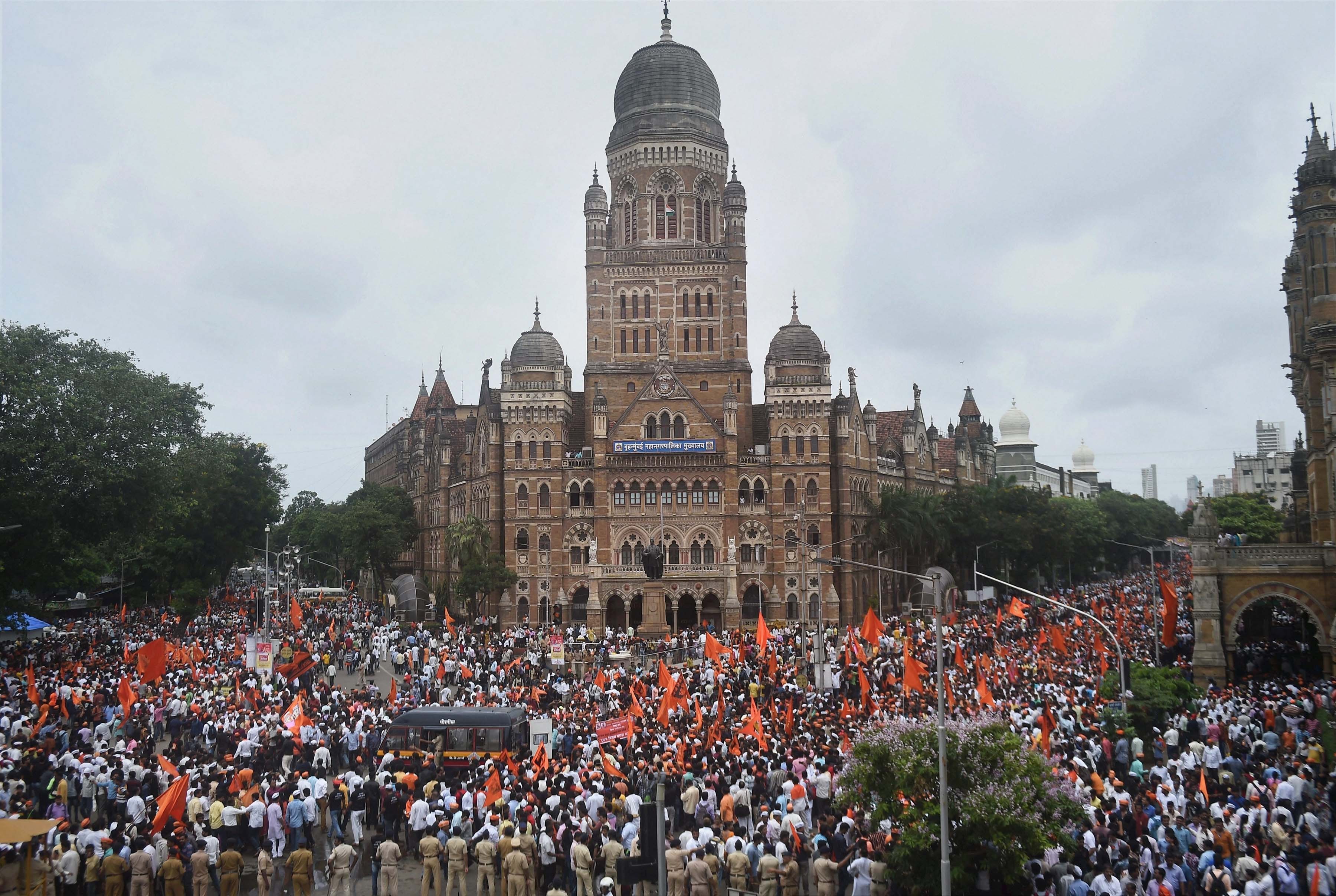 A protest rally taken out by the Maratha Kranti Morcha in Mumbai. Photo credit: PTI A protest rally taken out by the Maratha Kranti Morcha in Mumbai. Photo credit: PTI