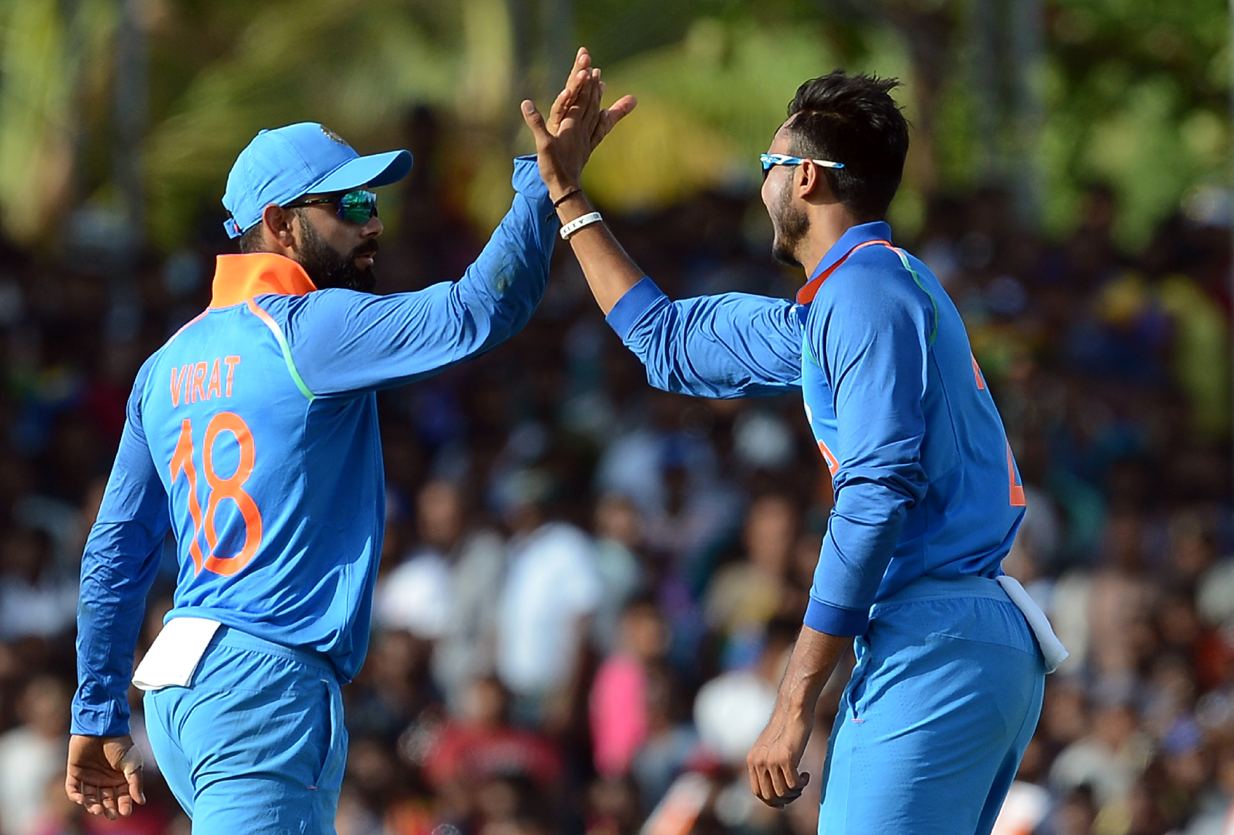Axar Patel does a holding job but his style of bowling seems interchangeable with Ravindra Jadeja (Image credit: Lakruwan Wanniarachchi/AFP) Axar Patel does a holding job but his style of bowling seems interchangeable with Ravindra Jadeja (Image credit: Lakruwan Wanniarachchi/AFP)