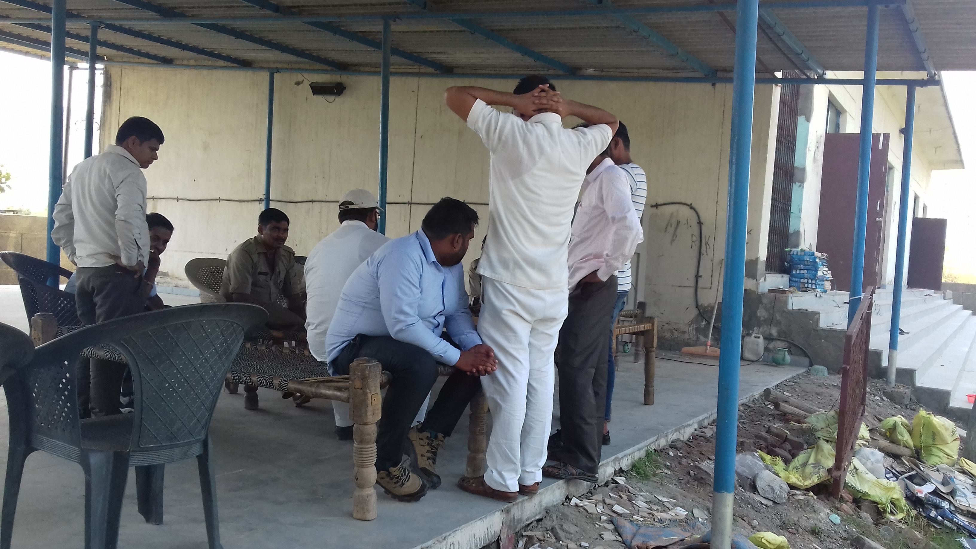 Muslim villagers at the madrassa. Photo credit: Abhishek Dey Muslim villagers at the madrassa. Photo credit: Abhishek Dey